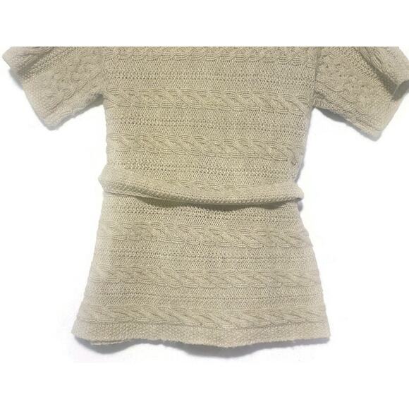 Outback Red Acrylic Wool Blend Cardigan Sweater Light Tan Women's Size Medium - Picture 6 of 7